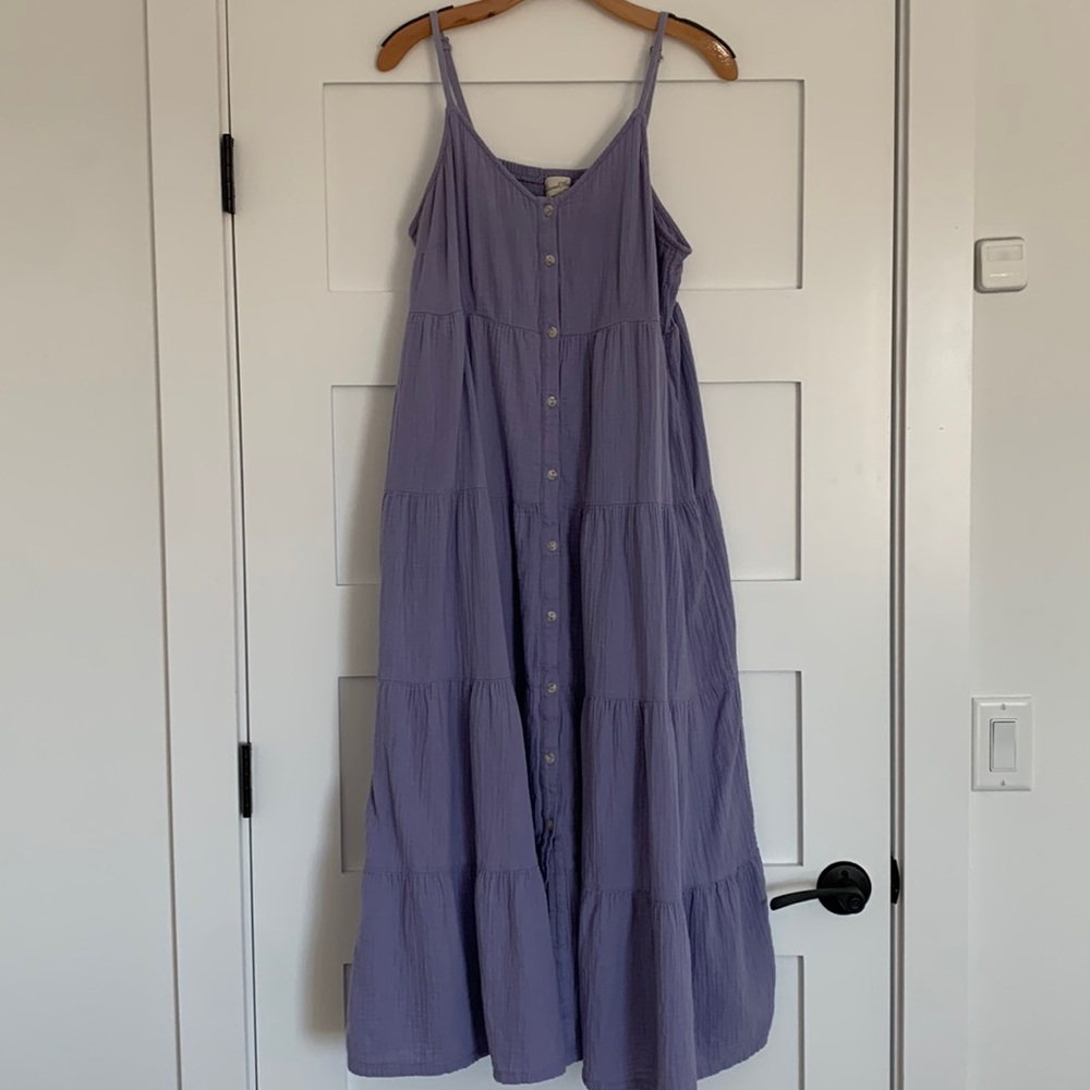 Periwinkle Universal Thread tiered dress with pockets